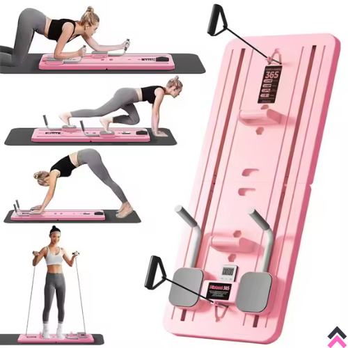 Glownuxe Pilates Board β Smart, Sleek, and Strong All-in-One Workout for Fat Burn & Strength.