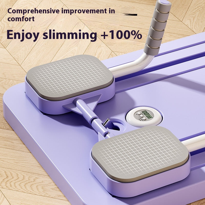 Transform Your Home Workouts with the Ultimate Multi-Functional Fitness Board & Automatic Rebound Ab Wheel for Effective Weight Loss!
