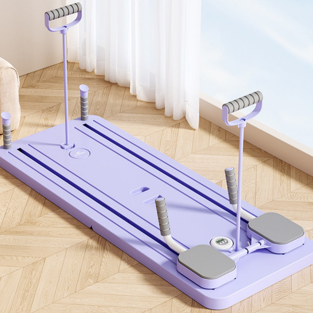 Transform Your Home Workouts with the Ultimate Multi-Functional Fitness Board & Automatic Rebound Ab Wheel for Effective Weight Loss!